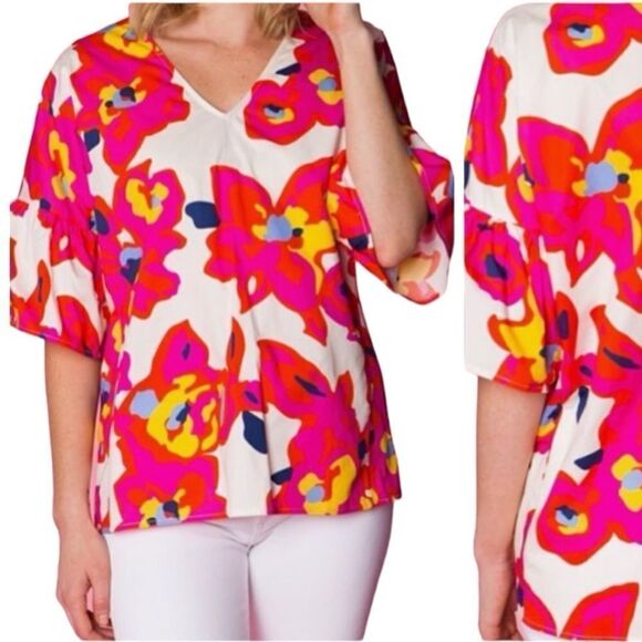 Crosby by Mollie Burch Floral Tunic Top - Picture 11 of 11